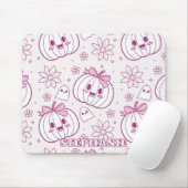 Kawaii Pumpkins, Geister und Blume Mousepad (Mit Mouse)