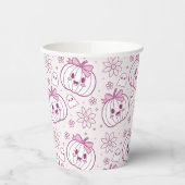Kawaii Pumpkins, Geister und Blume Pappbecher (Links)
