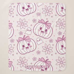 Kawaii Pumpkins, Geister und Blume Sherpadecke