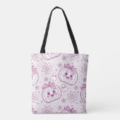Kawaii Pumpkins, Geister und Blume Tasche (Rückseite)
