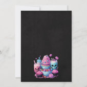 Kawaii Pumpkins Halloween-Party Einladung (Rückseite)