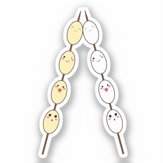 Kawaii Quail Egg Vinyl Sticker (Vorderseite)