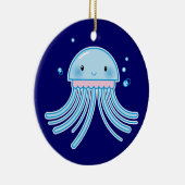 Kawaii Quallen Keramikornament (Rechts)