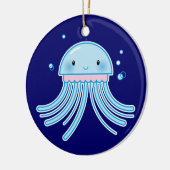 Kawaii Quallen Keramikornament (Links)