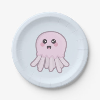Kawaii Quallen Pappteller