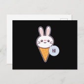 Kawaii Rabbit Postkarte (Vorne/Hinten)