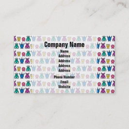 Kawaii Rainbow Alien Monsters Muster Visitenkarte