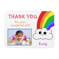 Kawaii Rainbow Clouds Geburtstag Danke Foto