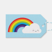 Kawaii Rainbow Geschenkanhänger (Vorderseite (Horizontal))