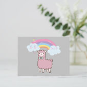 Kawaii Rainbow Lame Postcard Postkarte (Stehend Vorderseite)