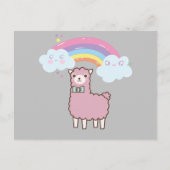 Kawaii Rainbow Lame Postcard Postkarte (Vorderseite)