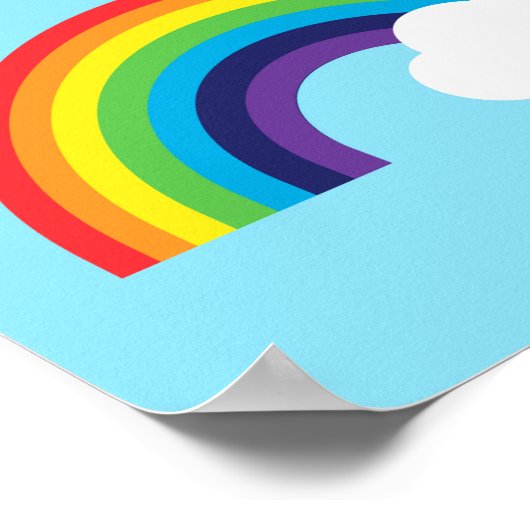 Kawaii Rainbow Poster (Ecke)