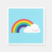 Kawaii Rainbow Serviette (Vorderseite)