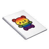 Kawaii Rainbow Teddy - Ein Niedlicher LGBTQ+-Prix- Notizblock (Rechte Seite)