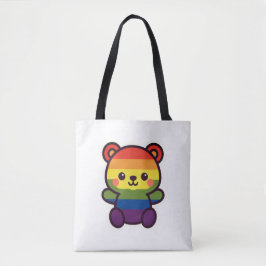 Kawaii Rainbow Teddy - Ein Niedlicher LGBTQ+-Prix- Tasche