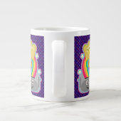 Kawaii Rainbow Toast Pattern Jumbo-Tasse (Rückseite)
