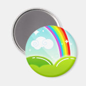 Kawaii Rainbow und Cloud Niedlich Magnet (Vorderseite/Rückseite)