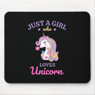 Kawaii Rainbow Unicorn Magical Colorful Mousepad