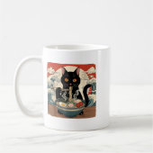 Kawaii Ramen Cat Anime Japanese Noodles Food Wave Kaffeetasse (Links)