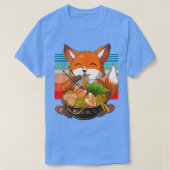 Kawaii Ramen Fox, Japanischer Neko Noodle Funny An T-Shirt (Design vorne)