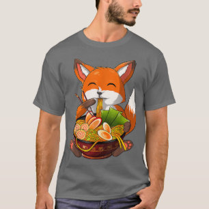Kawaii Ramen Fox, Japanischer Neko Noodle Funny An T-Shirt