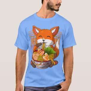 Kawaii Ramen Fox, Japanischer Neko Noodle Funny An T-Shirt