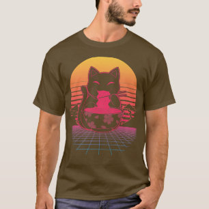 Kawaii Ramen Neko Retro Katze Japanisches Noodle A T-Shirt