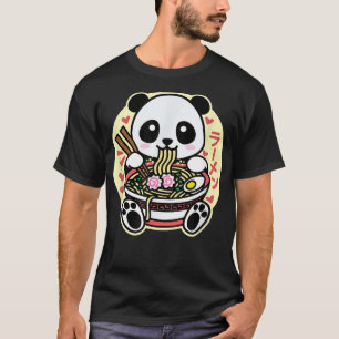 Kawaii Ramen Niedlich Anime Panda Japanisch Asiati T-Shirt