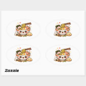 Kawaii Ramen Sticker (Blatt)