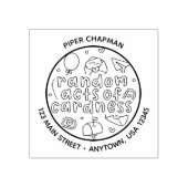 Kawaii Random Acts of Cardness Logo Briefmarke Gummistempel (Prägung)