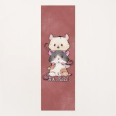 Kawaii Rats Yoga Mat Yogamatte (Vorderseite)