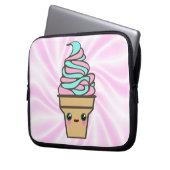 Kawaii Rave Ice Creme Cone Laptopschutzhülle (Vorderseite Links)