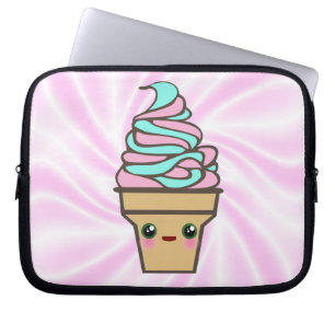 Kawaii Rave Ice Creme Cone Laptopschutzhülle