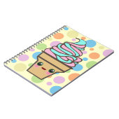 Kawaii Rave Ice Creme Cone Notizblock (Linke Seite)