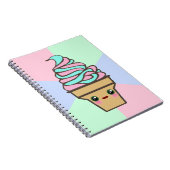 Kawaii Rave Ice Creme Cone Notizblock (Rechte Seite)
