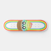 Kawaii Rave Ice Creme Cone Skateboard (Horizontal)