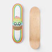 Kawaii Rave Ice Creme Cone Skateboard (Vorderseite)