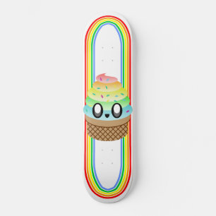 Kawaii Rave Ice Creme Cone Skateboard