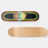 Kawaii Rave Ice Creme Cone Skateboard (Horizontal)