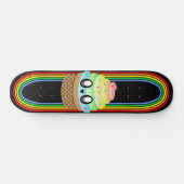 Kawaii Rave Ice Creme Cone Skateboard (Horizontal)