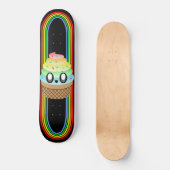 Kawaii Rave Ice Creme Cone Skateboard (Vorderseite)
