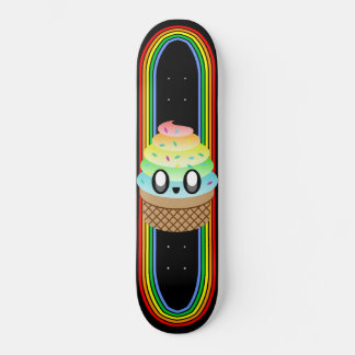 Kawaii Rave Ice Creme Cone Skateboard