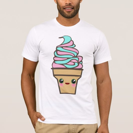 Kawaii Rave Ice Creme Cone T-Shirt (Vorderseite)