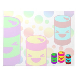 Kawaii Rave Limonade Dose Blasen Notizblock