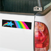 Kawaii Rave Neon Star Rainbow Autoaufkleber (Auf Lkw)