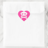 Kawaii Rave Niedlich Skull Herz-Aufkleber (Tasche)