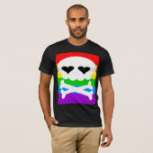 Kawaii Rave Skull Rainbow T-Shirt (Vorne ganz)