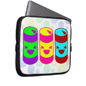 Kawaii Rave Soda Pop Bubbles Laptopschutzhülle (Vorne Rechts)