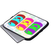 Kawaii Rave Soda Pop Bubbles Laptopschutzhülle (Vorne Knopf)