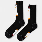 Kawaii Red Bow Penguin Socken (Linkes Detail)